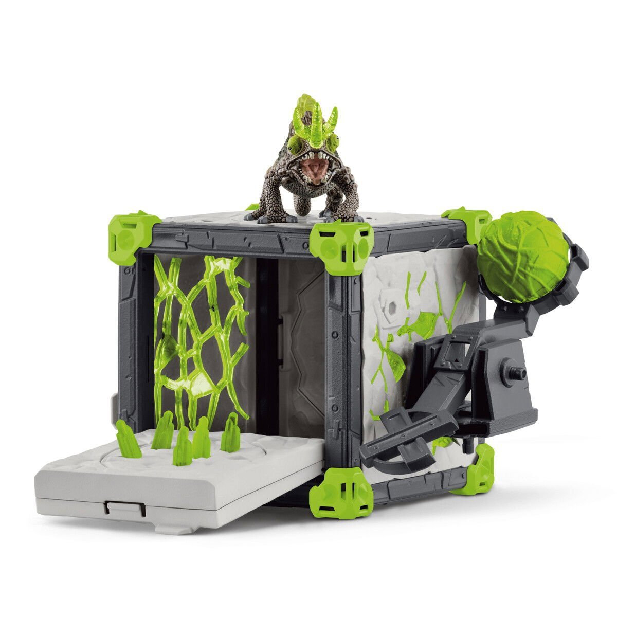 Schleich-S Παιχνίδι Μινιατούρα Battlecave Stone Chameleon Γκρι