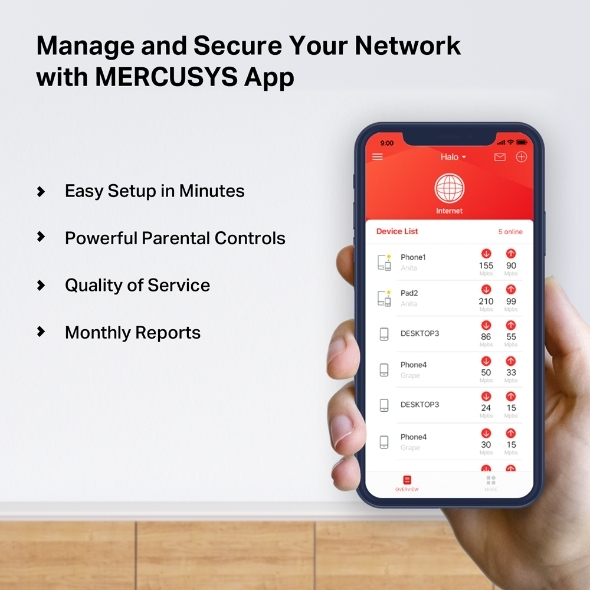 Mercusys Halo H32G Access Point Wi‑Fi 5 Dual Band (2.4 & 5GHz) σε Τριπλό Kit - Image 6