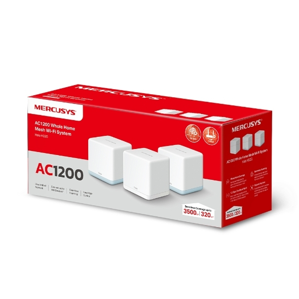 Mercusys Halo H32G Access Point Wi‑Fi 5 Dual Band (2.4 & 5GHz) σε Τριπλό Kit - Image 7