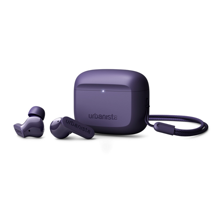 Urbanista Palo Alto In-ear Bluetooth Handsfree Ακουστικά με Αντοχή στον Ιδρώτα και Θήκη Φόρτισης Dusk Purple - Image 3