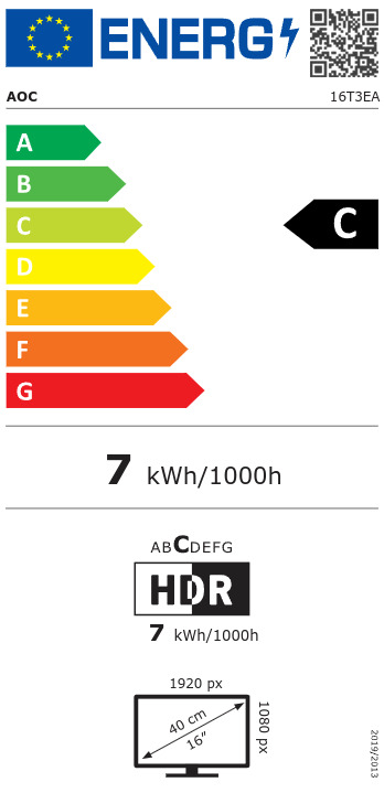 AOC 16T3EA 16" IPS FHD 1920x1080 - Image 8