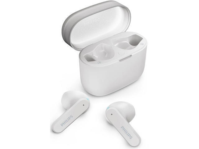 Philips TAT2139 Earbud Bluetooth Handsfree Ακουστικά με Αντοχή στον Ιδρώτα και Θήκη Φόρτισης Λευκά