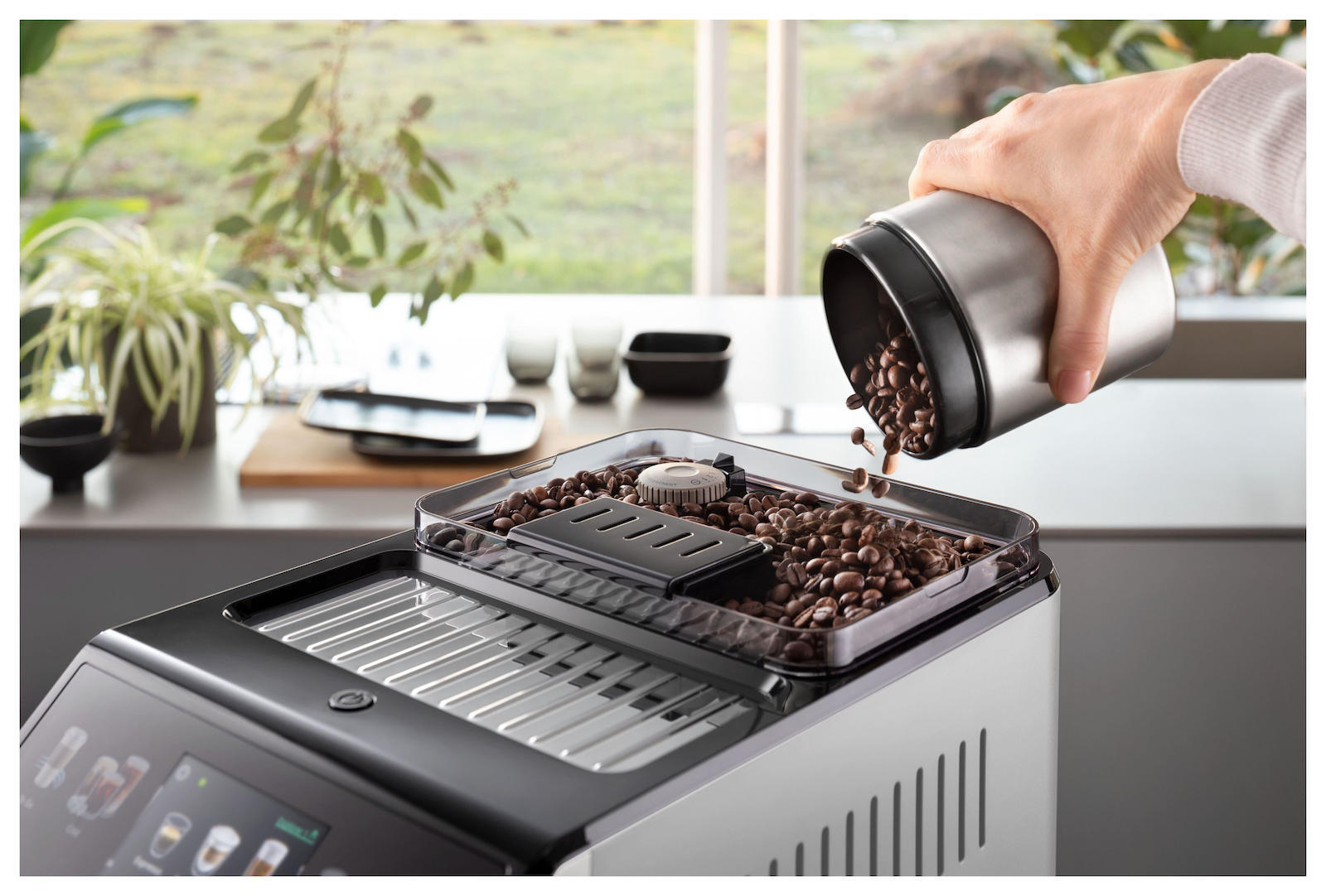 De'Longhi Eletta Explore Αυτόματη Μηχανή Espresso 1450W Πίεσης 19bar για Cappuccino με Μύλο Άλεσης Ασημί - Image 7