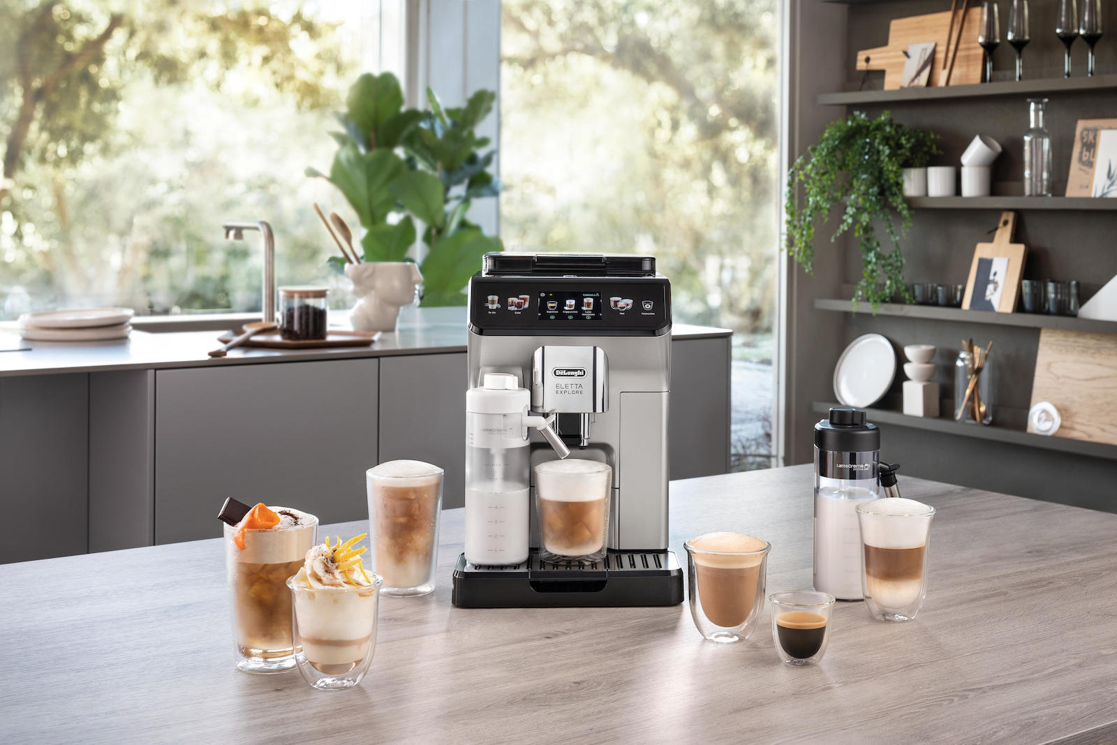 De'Longhi Eletta Explore Αυτόματη Μηχανή Espresso 1450W Πίεσης 19bar για Cappuccino με Μύλο Άλεσης Ασημί - Image 8