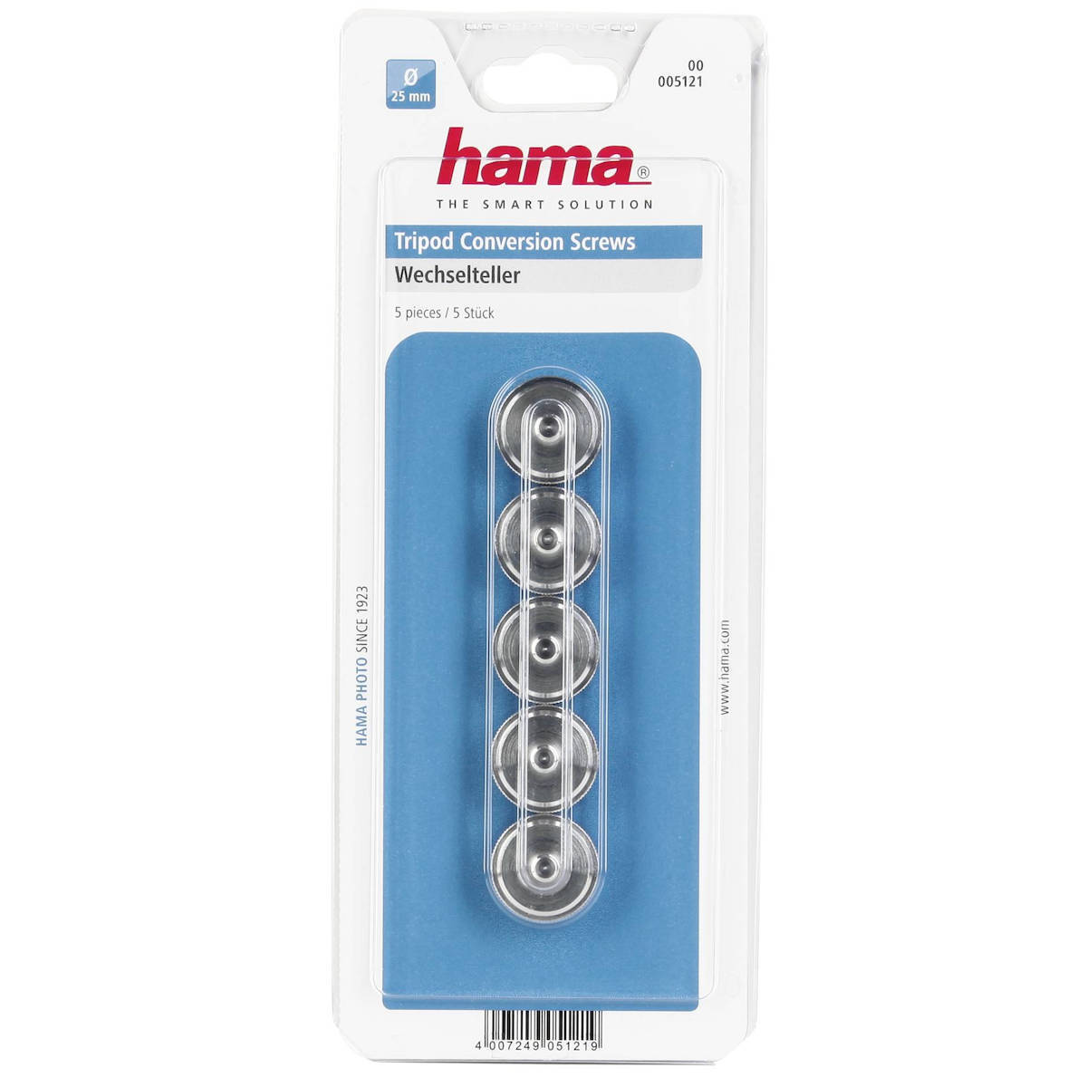 HAMA Tripod Conversion Screws 1/4 >3/8 5pcs Accessory - Image 4