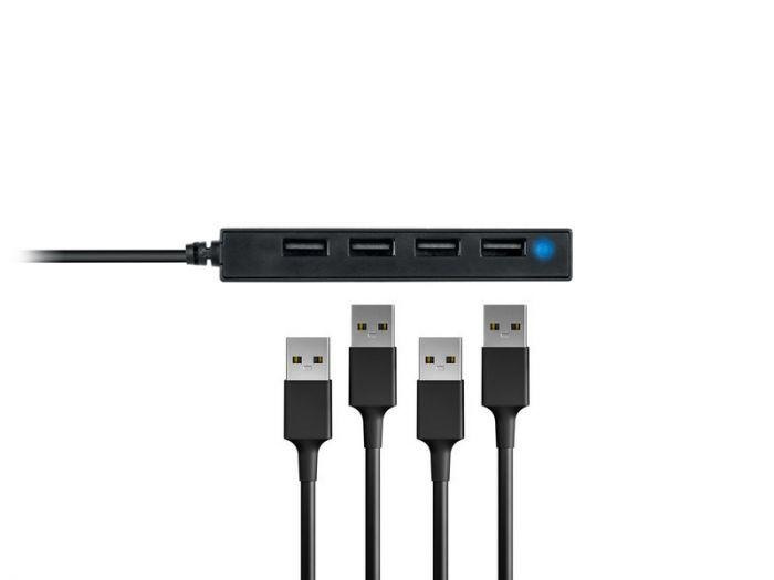 Conceptronic USB 2.0 Hub 4 Θυρών με σύνδεση USB-A (HUBBIES05B) - Image 3