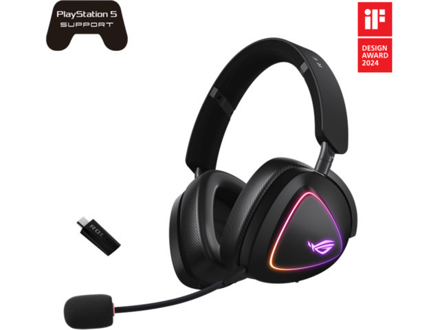 Asus ROG Delta II Ασύρματο Over Ear Gaming Headset με σύνδεση Bluetooth / USB - Image 2