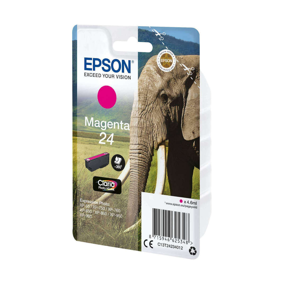 Epson 24 Magenta Γνήσιο Μελάνι Εκτυπωτή InkJet Ματζέντα (C13T24234010 C13T24234012) - Image 2