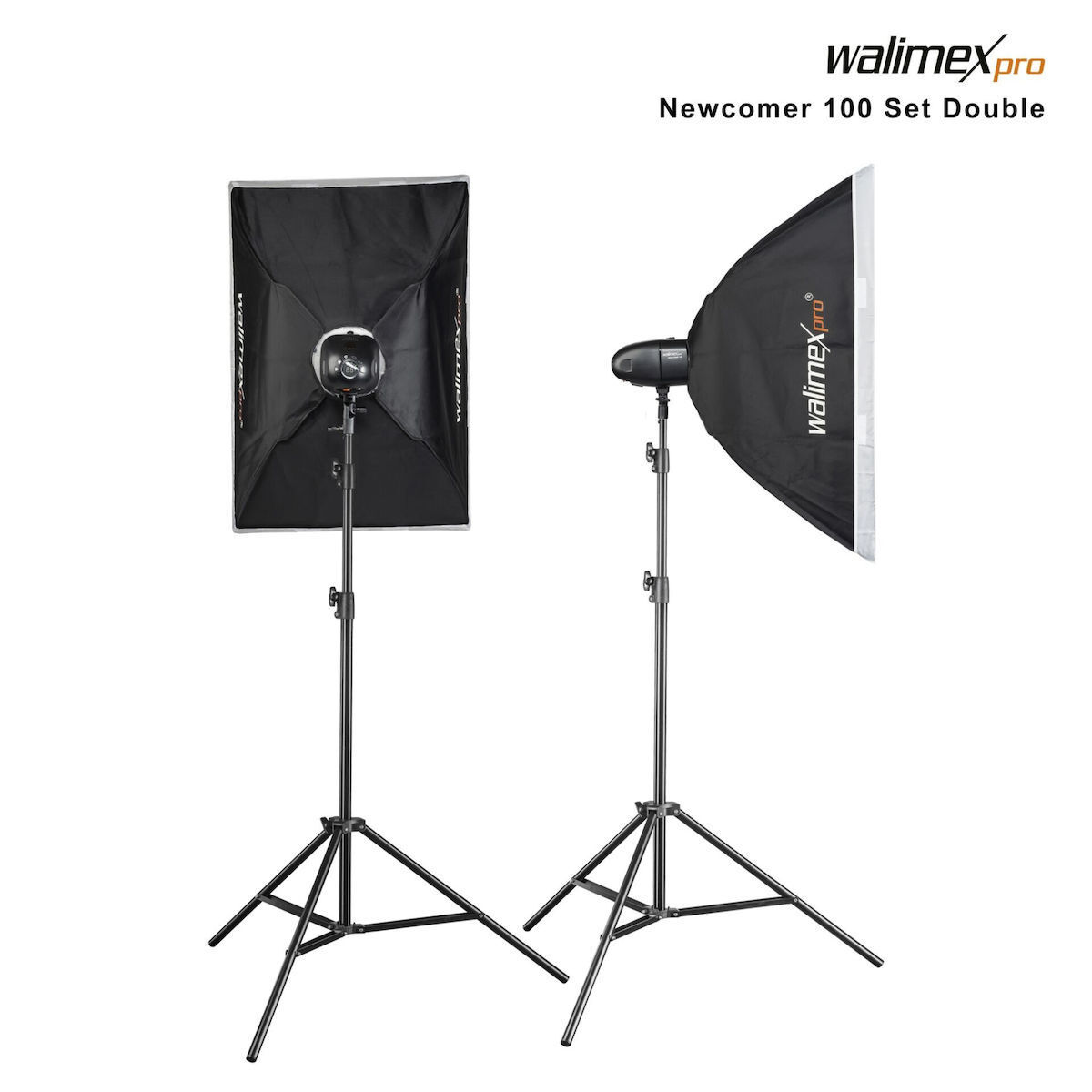Walimex Pro Newcomer 100 II Set Double Kit Φωτισμού - Image 2