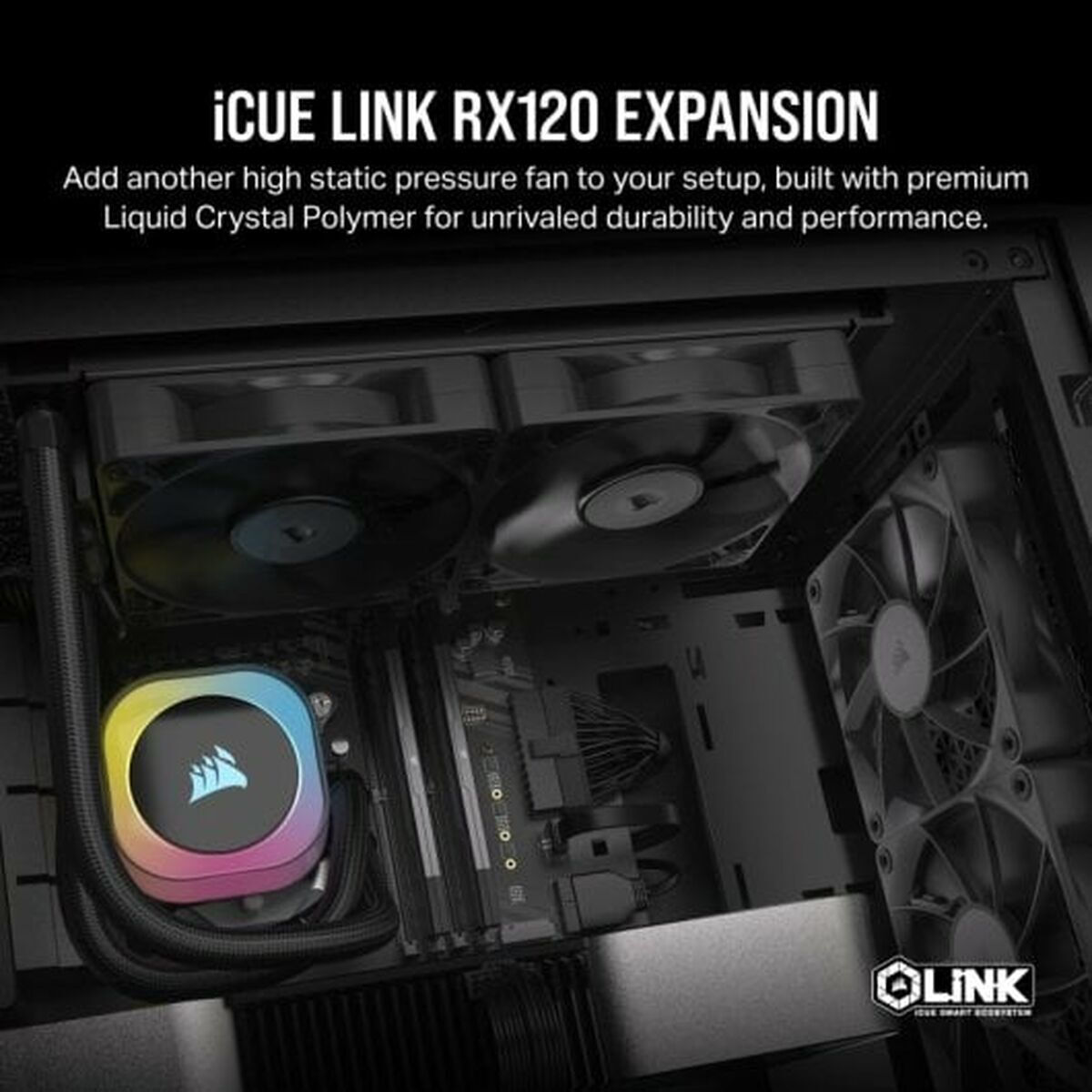 Corsair iCue Link RX120 Case Fan με Σύνδεση 6-Pin - Image 3
