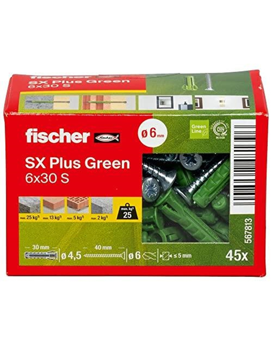 Fischer Ούπα Πλαστικό 6x30mm 30τμχ 567813 - Image 3