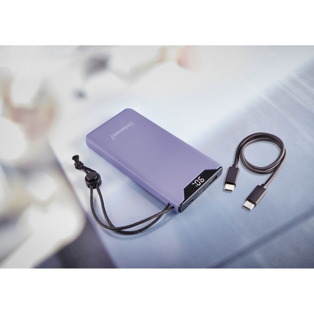 Intenso F10000 Power Bank 10000mAh 20W με Θύρα USB-A και Θύρα USB-C Quick Charge 3.0 Lila - Image 8