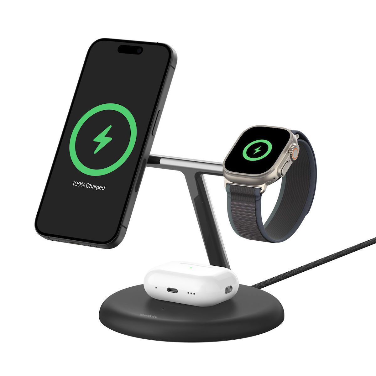 Belkin Ασύρματος Φορτιστής Qi2 15W Μαύρος (Boost Charge Pro) - Image 4