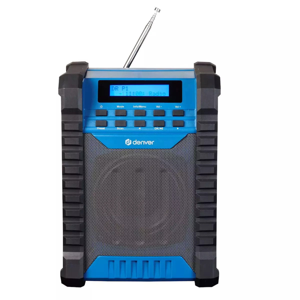 Denver WRD-60 Επιτραπέζιο Ραδιόφωνο Μπαταρίας DAB+ με Bluetooth Μπλε - Image 3