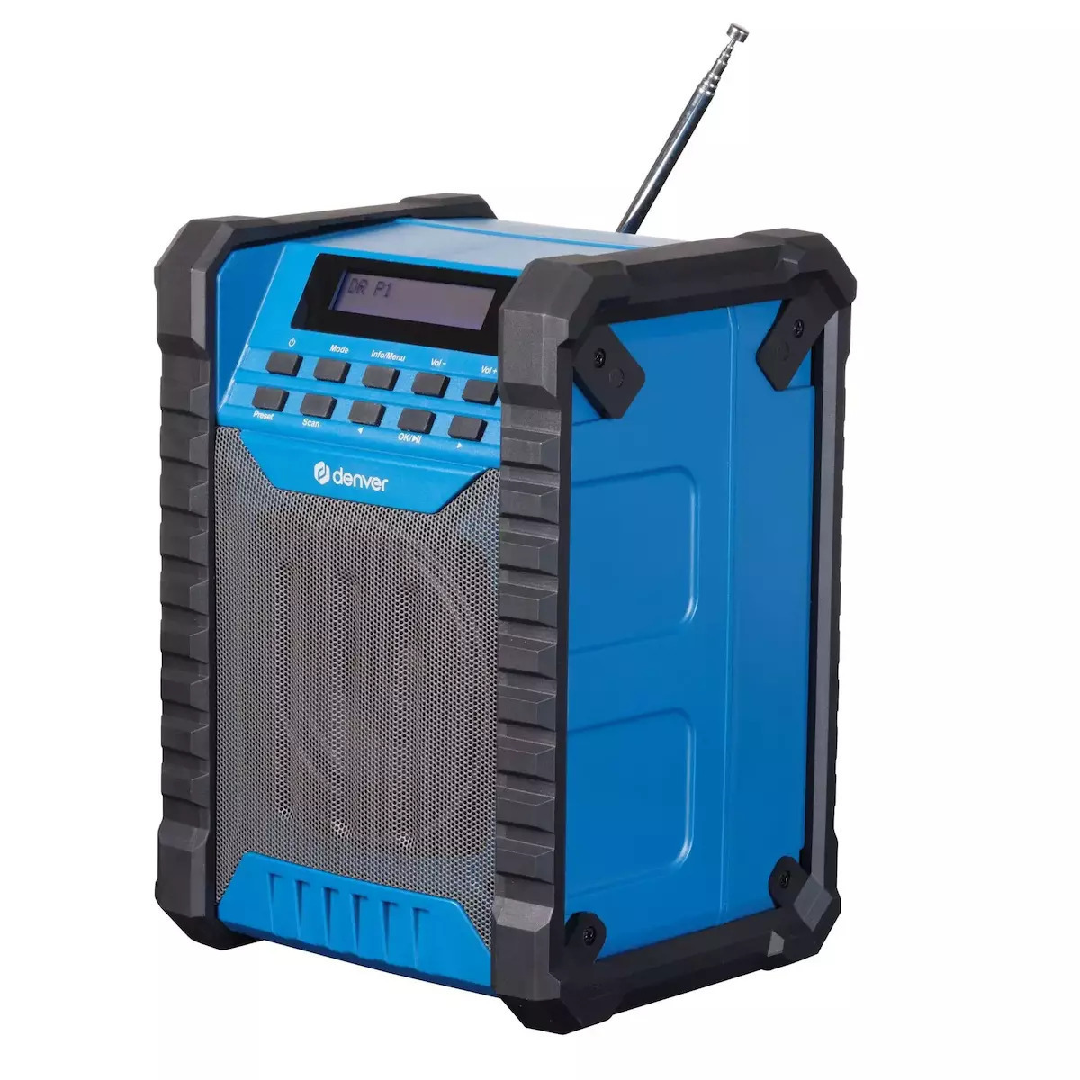 Denver WRD-60 Επιτραπέζιο Ραδιόφωνο Μπαταρίας DAB+ με Bluetooth Μπλε - Image 4