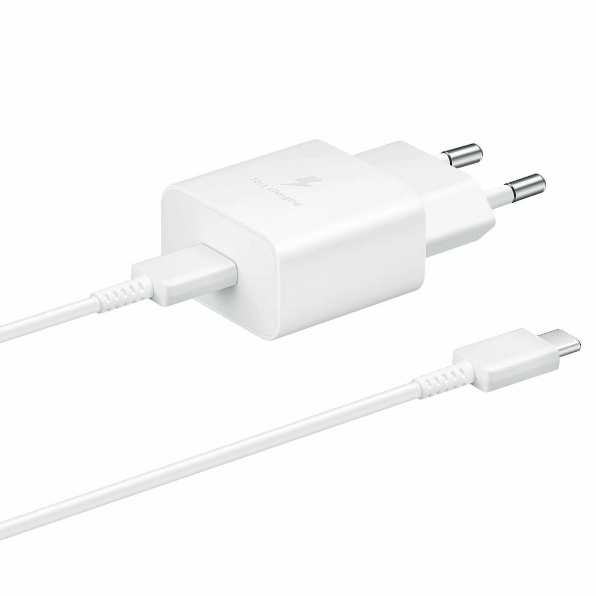 Samsung Φορτιστής με Θύρα USB-C και Καλώδιο USB-C - USB-C 15W Power Delivery Λευκός (EP-T1510X) - Image 5