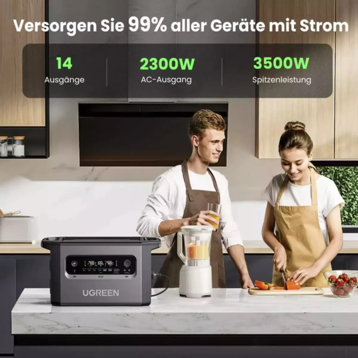 Ugreen PowerRoam GS2200 Power Station Χωρητικότητας 2048Wh / 640000mAh - Image 3