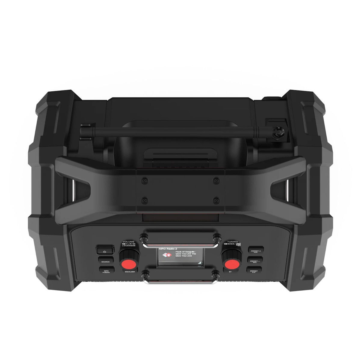 PerfectPro Rocktagon 18V Φορητό Ραδιόφωνο Μπαταρίας DAB+ με Bluetooth Μαύρο - Image 8