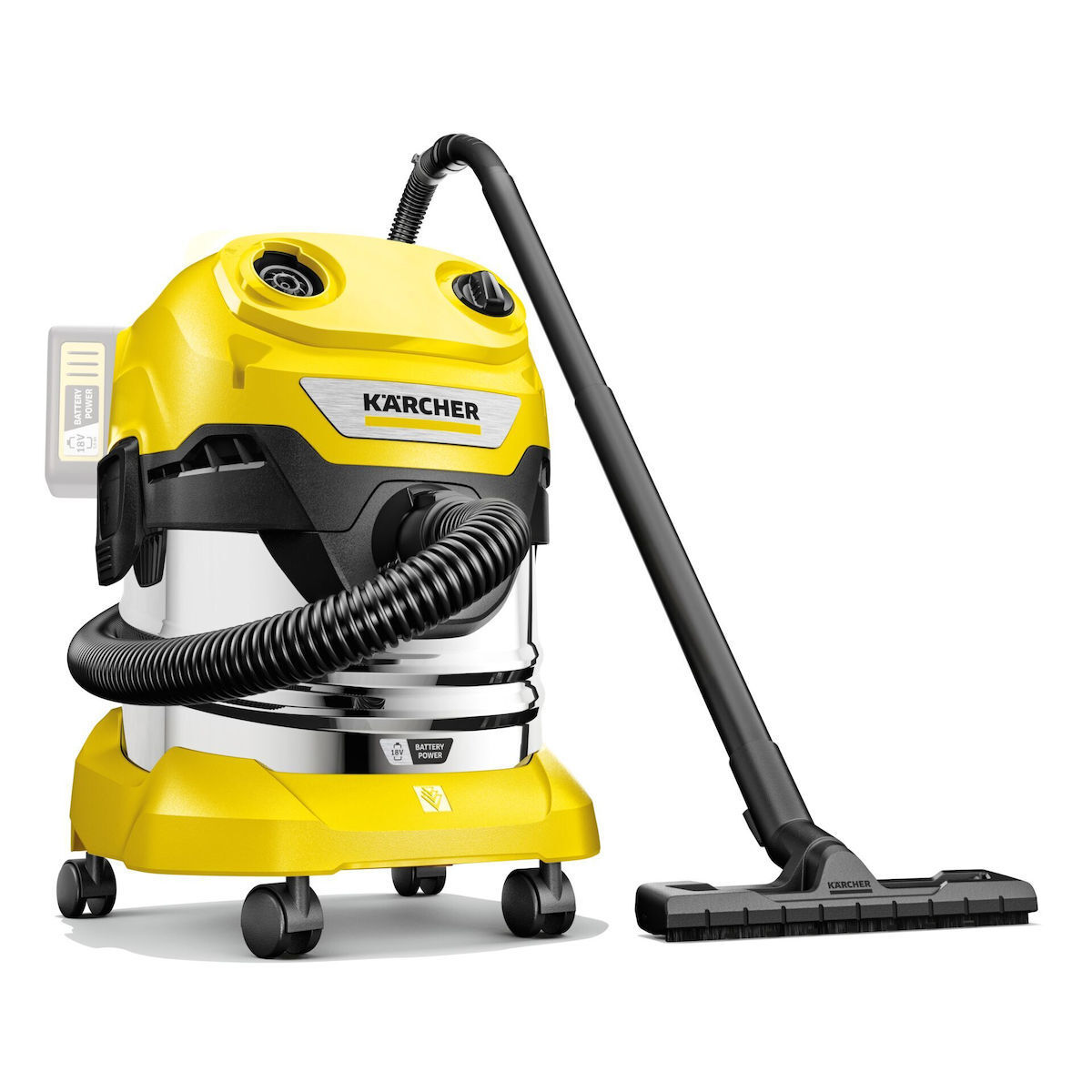 Karcher WD 4-18 S Dual V-20/22 Επαναφορτιζόμενη Χωρίς Φορτιστή και Μπαταρία 20lt - Image 2