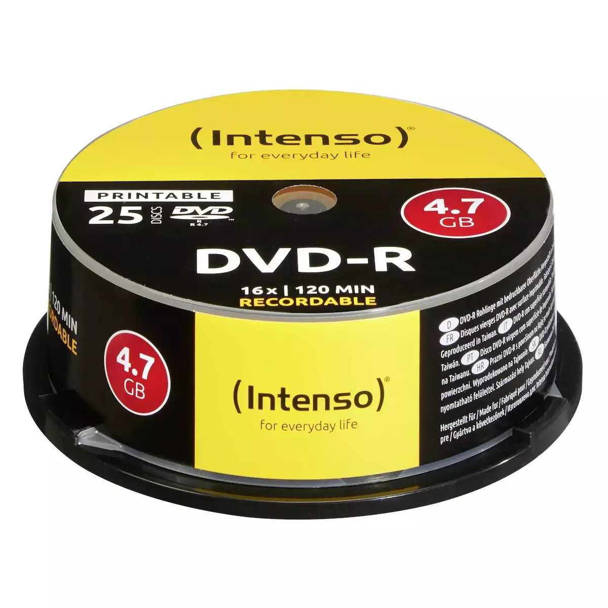 Intenso Εγγράψιμα DVD-R 16x Printable 4.7GB Cake Box 25τμχ - Image 2