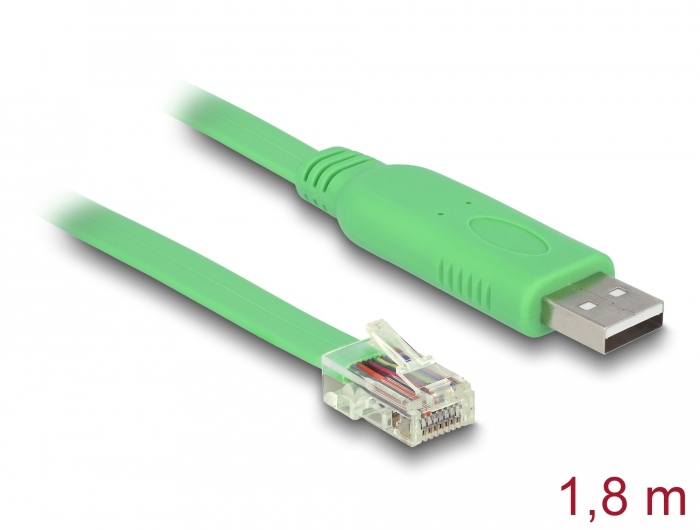 DeLock USB 2.0 Cable USB-A male - RJ45 Πράσινο 1.8m (62960) - Image 3