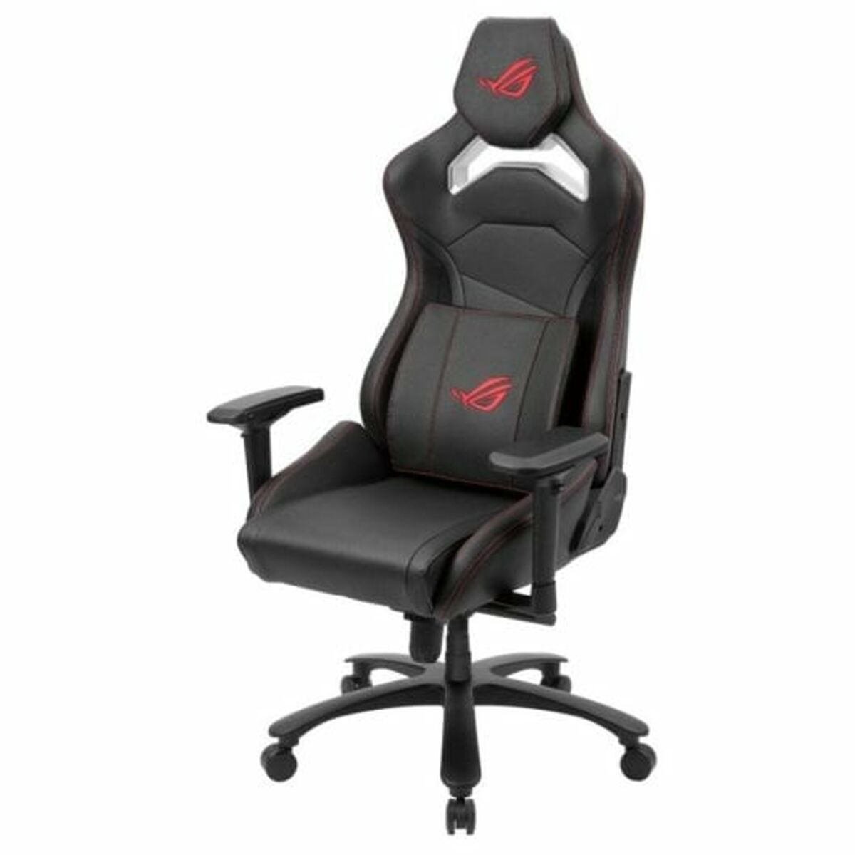 Asus ROG Chariot X Core Καρέκλα Gaming Δερματίνης με Ρυθμιζόμενα Μπράτσα και RGB Φωτισμό Black/Red