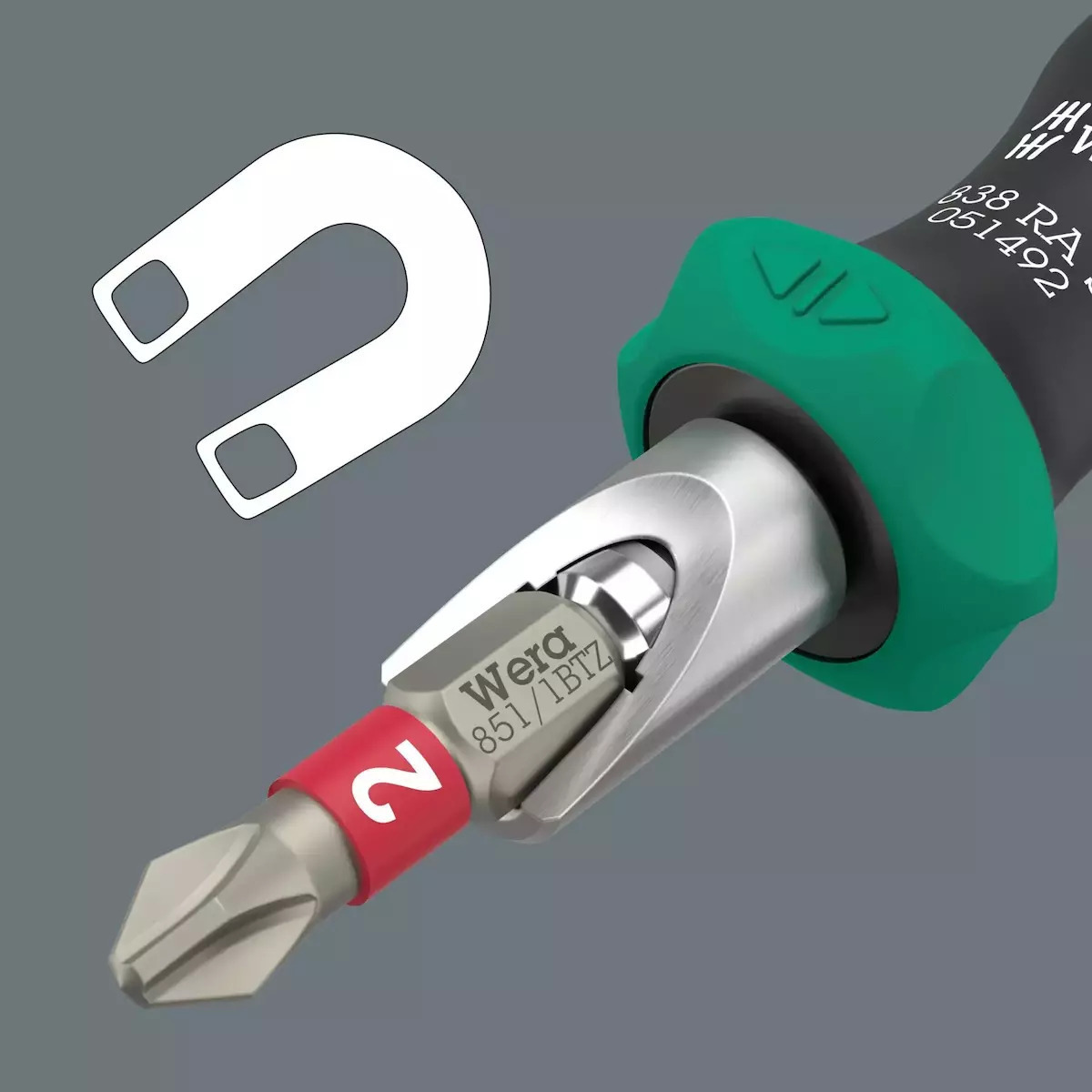 Wera Κατσαβίδι με Εναλλασσόμενες Μύτες Kraftform Kompakt 05051060001 - Image 2