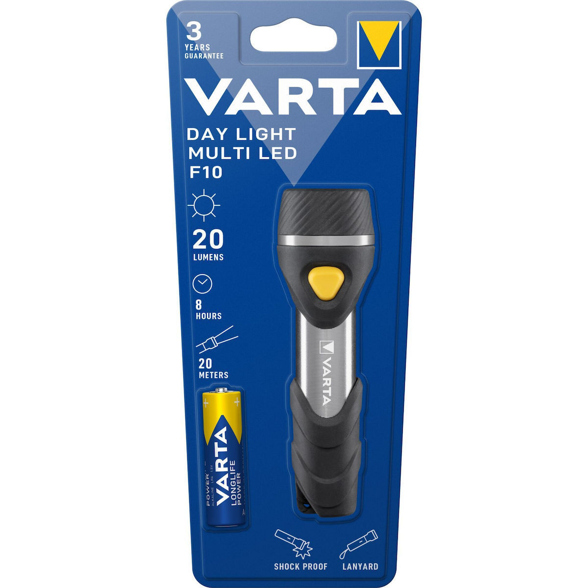 Varta Day Light Multi F10 Φακός LED 20lm
