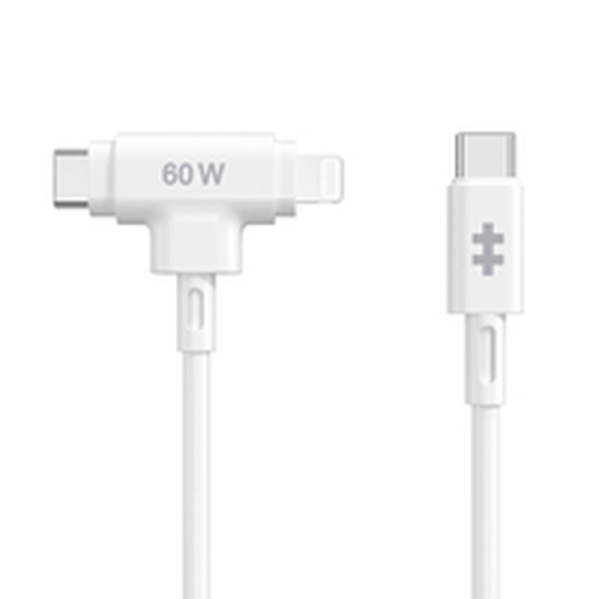 Targus Regular USB to Lightning / Type-C Cable Λευκό 1.5m - Image 2