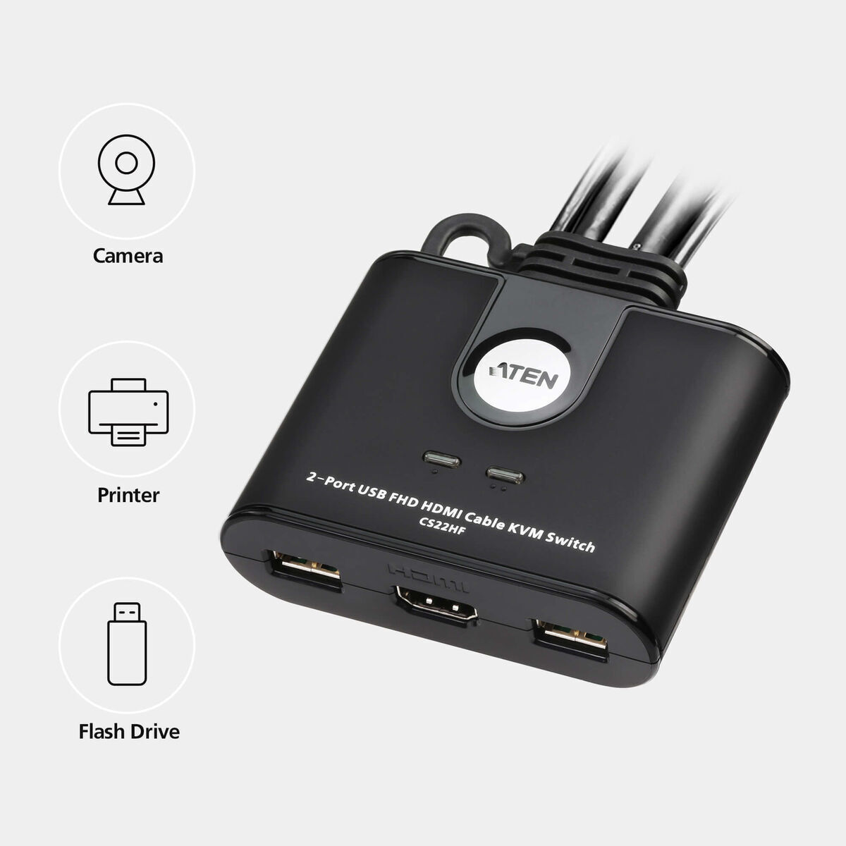 Aten KVM & Data Switch CS22HF - Image 4