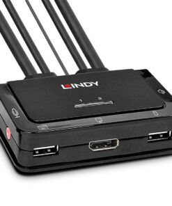 Lindy KVM Switch DisplayPort 1.2 USB 2.0 Audio