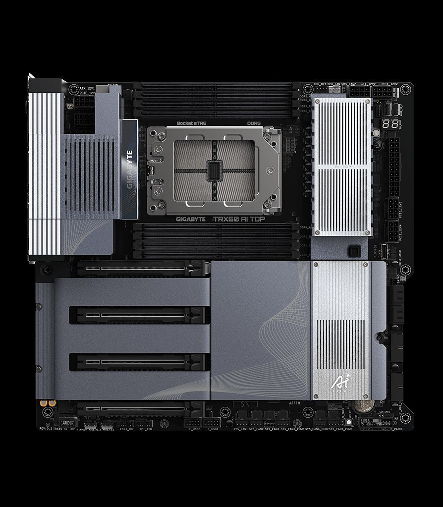 Gigabyte TRX50 AI TOP Wi-Fi Motherboard Extended ATX με AMD TR5 Socket - Image 3