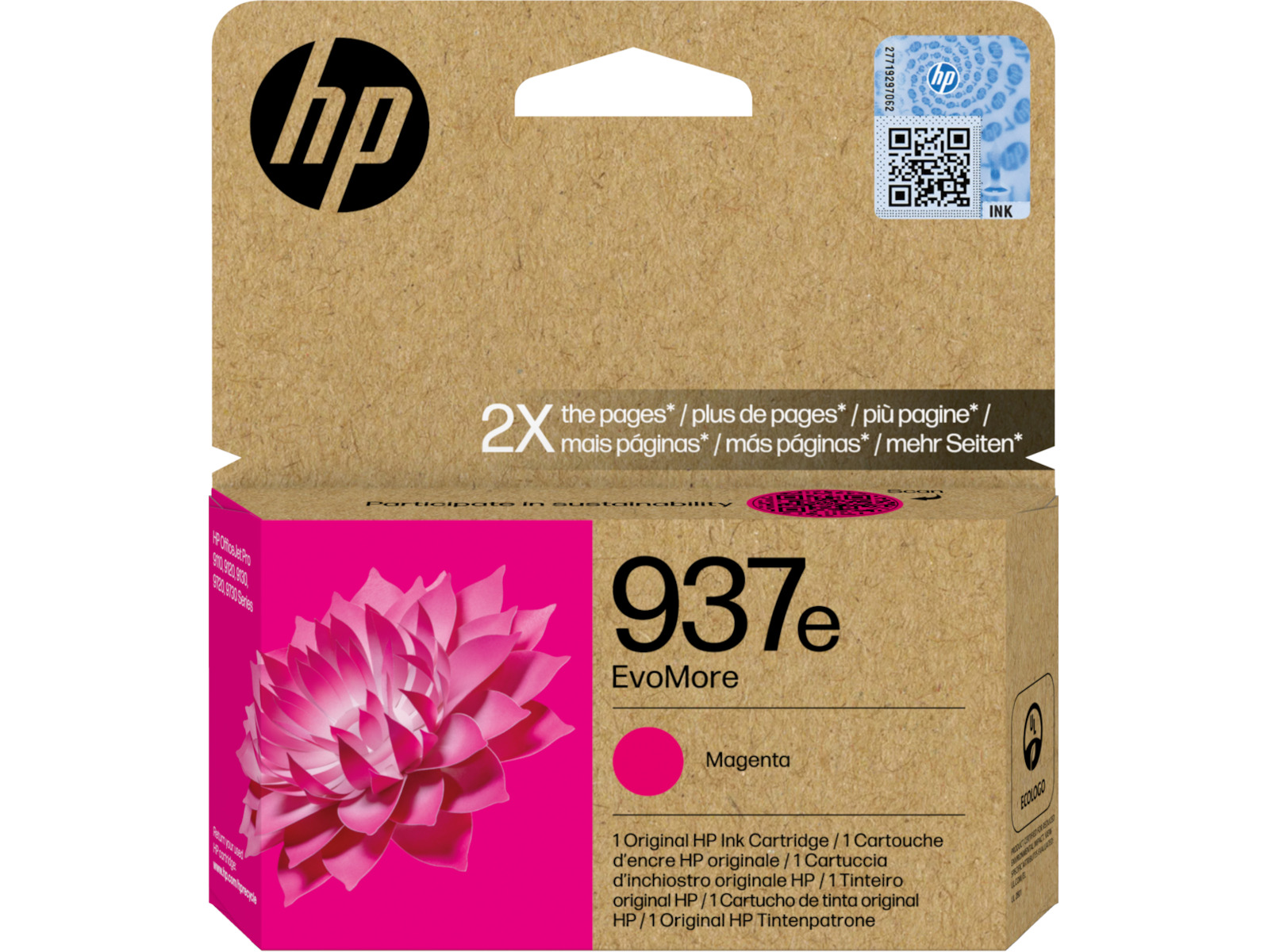 HP 937e EvoMore Γνήσιο Μελάνι Εκτυπωτή InkJet Ματζέντα (4S6W7NE) - Image 4
