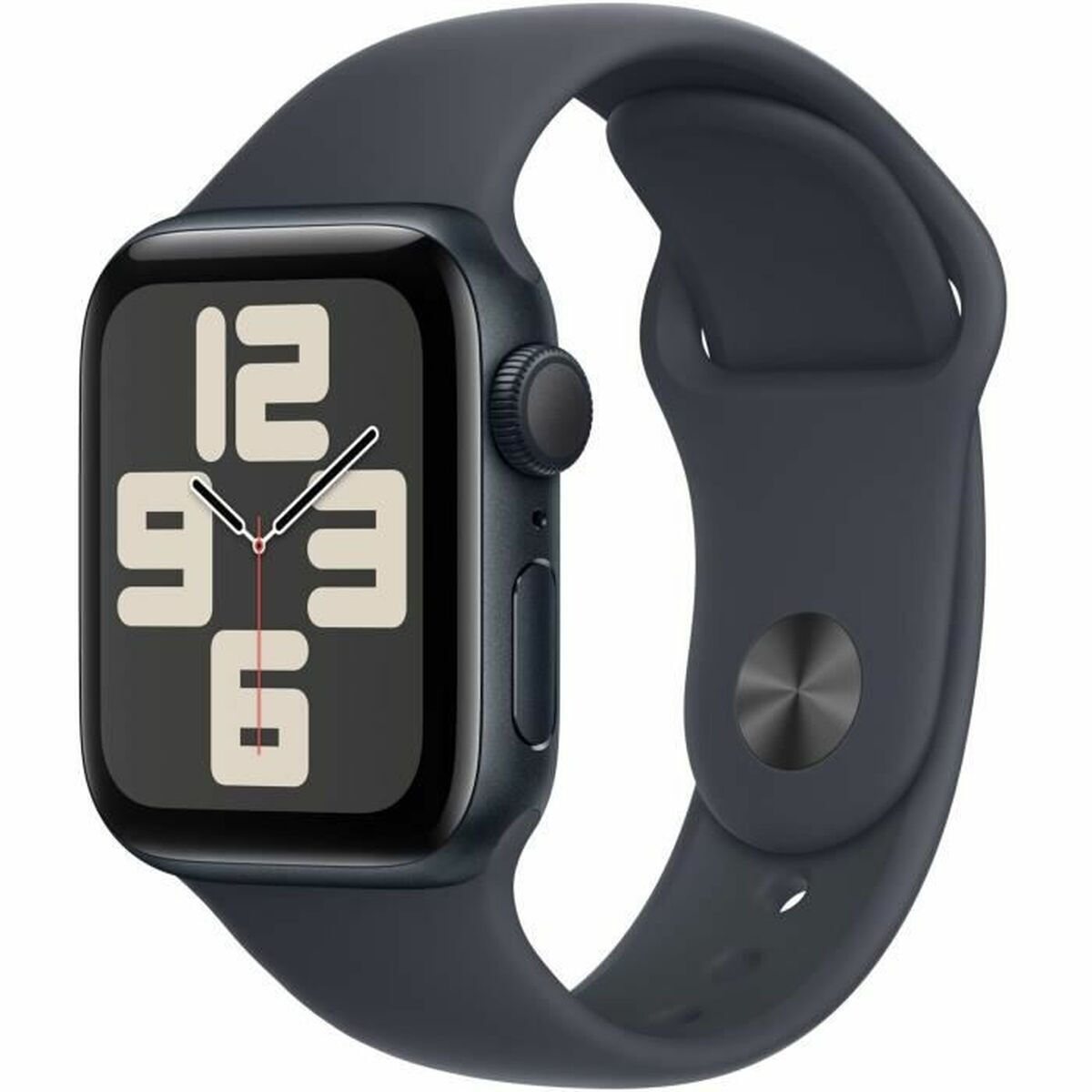 Apple Watch SE 2024 Aluminium 40mm Αδιάβροχο με Παλμογράφο (Midnight με Midnight Sport Band (M/L)) - Image 2