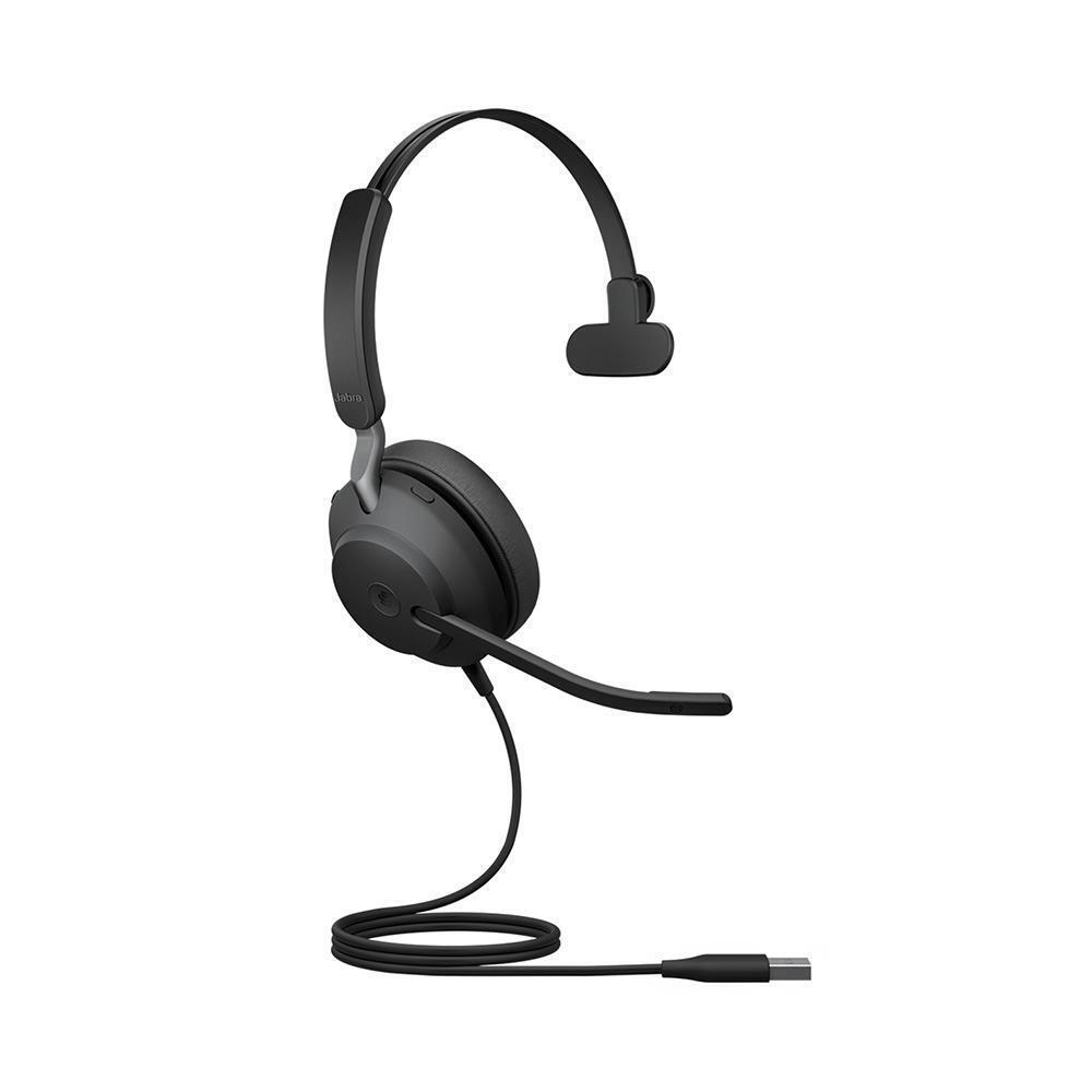 Jabra Evolve2 40 SE VOIP Headset USB-A MS Mono (24189-899-999) - Image 3