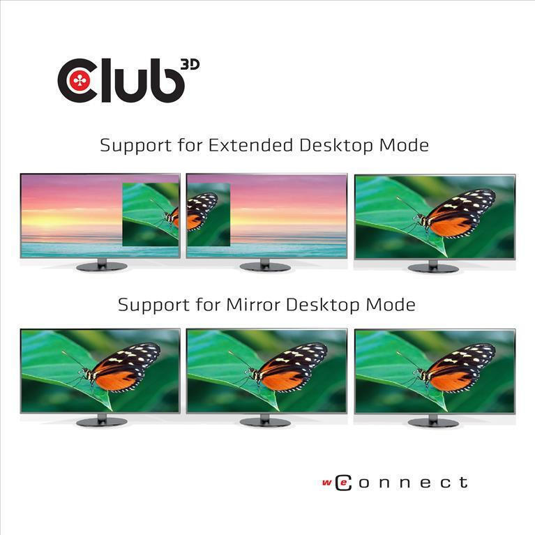 Club3D USB-C Docking Station με HDMI/DisplayPort 4K PD Ethernet (CSV-1564W100) - Image 6