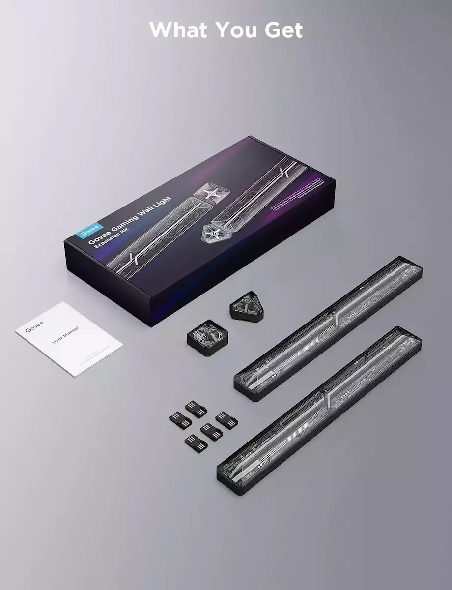Govee Bluetooth/WiFi Διακοσμητικό Φωτιστικό Μπάρα LED Μαύρο - Image 10