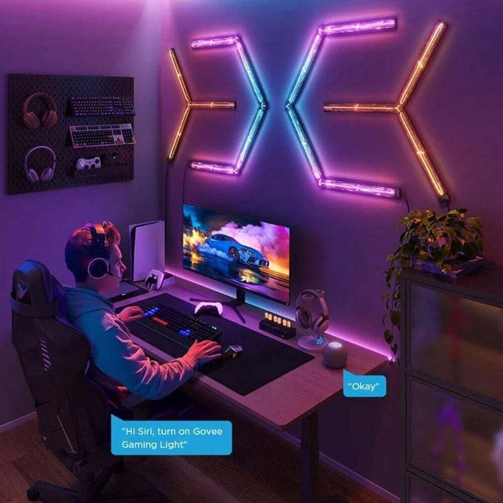 Govee Bluetooth/WiFi Διακοσμητικό Φωτιστικό Μπάρα LED Μαύρο - Image 4