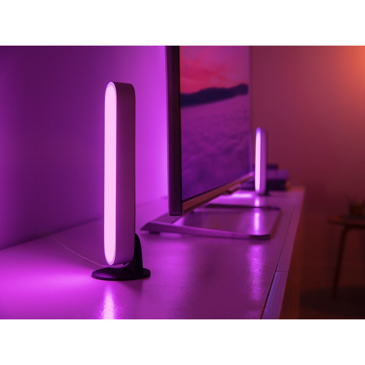 Philips Διακοσμητικό Φωτιστικό με Φωτισμό RGB Λαμπτήρας LED Λευκό 2τμχ - Image 4