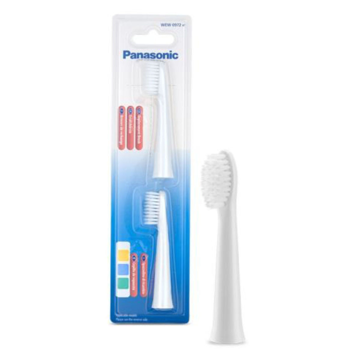 Panasonic Extra-fine Sonic Toothbrush Tip Wew0972 2 Pcs - Image 2