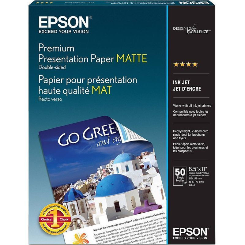 Epson Double Sided Matte Φωτογραφικό Χαρτί A4 (21x30) 140gr/m² για Εκτυπωτές Inkjet 50 Φύλλα - Image 2