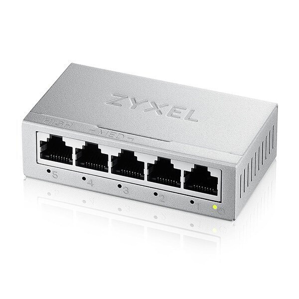 Zyxel GS-105BV5 v5 Unmanaged L2 PoE Switch με 5 Θύρες Gigabit (1Gbps) Ethernet