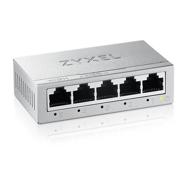 Zyxel GS-105BV5 v5 Unmanaged L2 PoE Switch με 5 Θύρες Gigabit (1Gbps) Ethernet - Image 4
