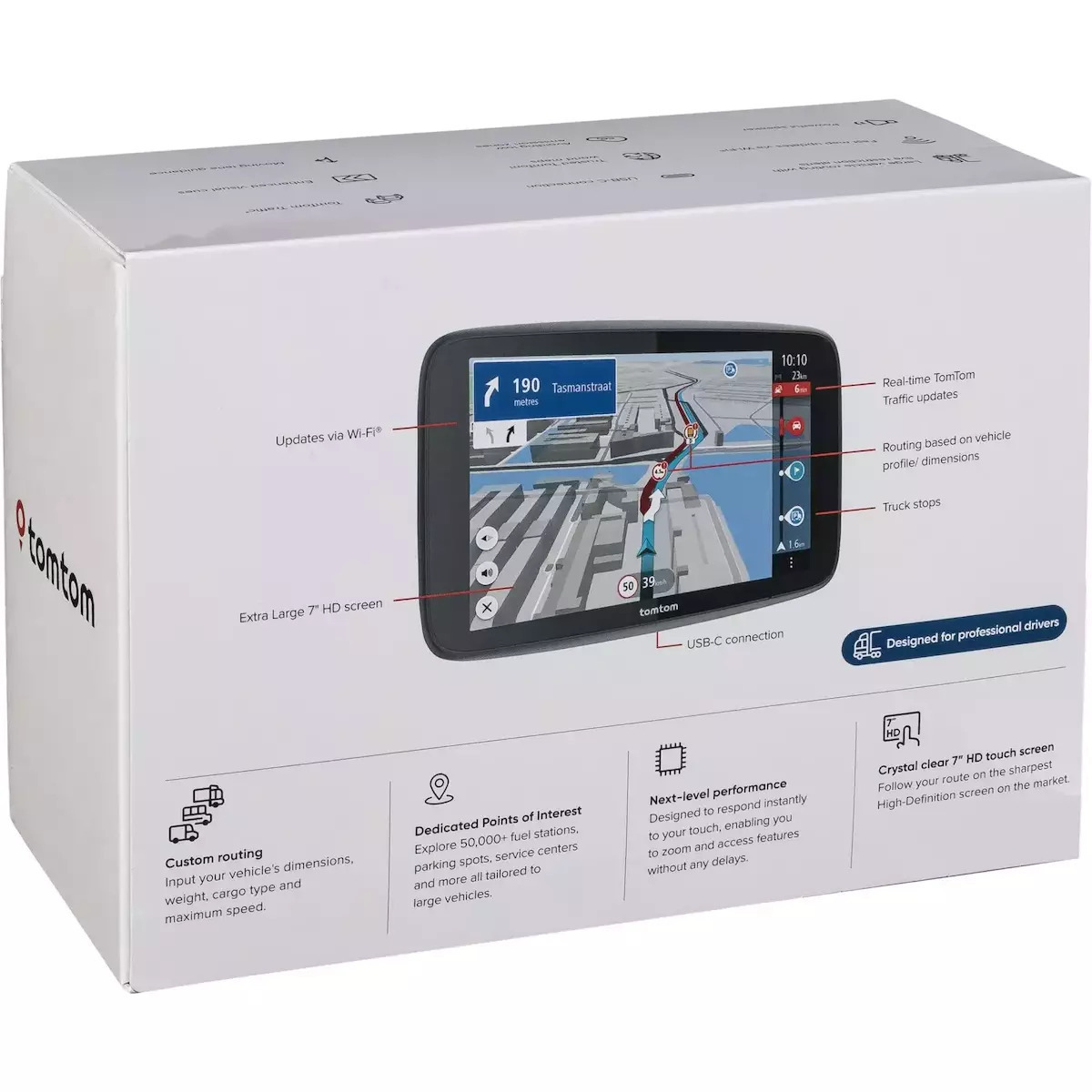TomTom Συσκευή Πλοήγησης GPS με Οθόνη 7" Wi-Fi / Bluetooth / USB & Card Slot 1YD7.002.20 - Image 9