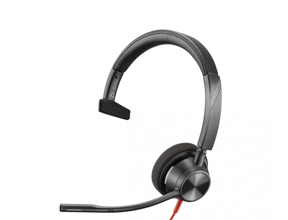 Poly Blackwire 3310 On Ear Multimedia Ακουστικά με μικρόφωνο και σύνδεση USB-A / USB-C - Image 4