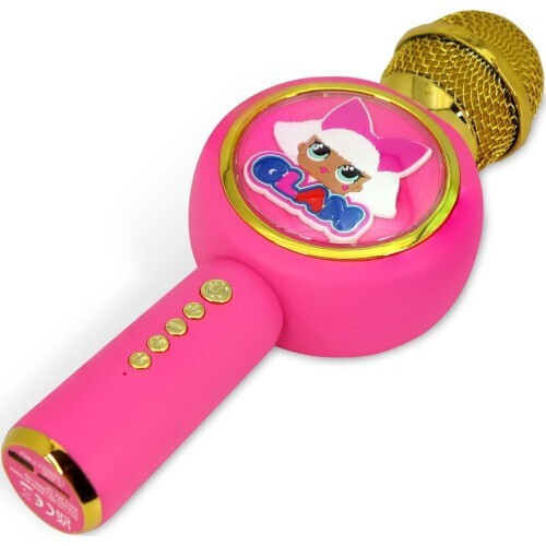OTL Ασύρματο Μικρόφωνο Karaoke LOL Surprise ! GLAM PopSing LED σε Ροζ Χρώμα - Image 6