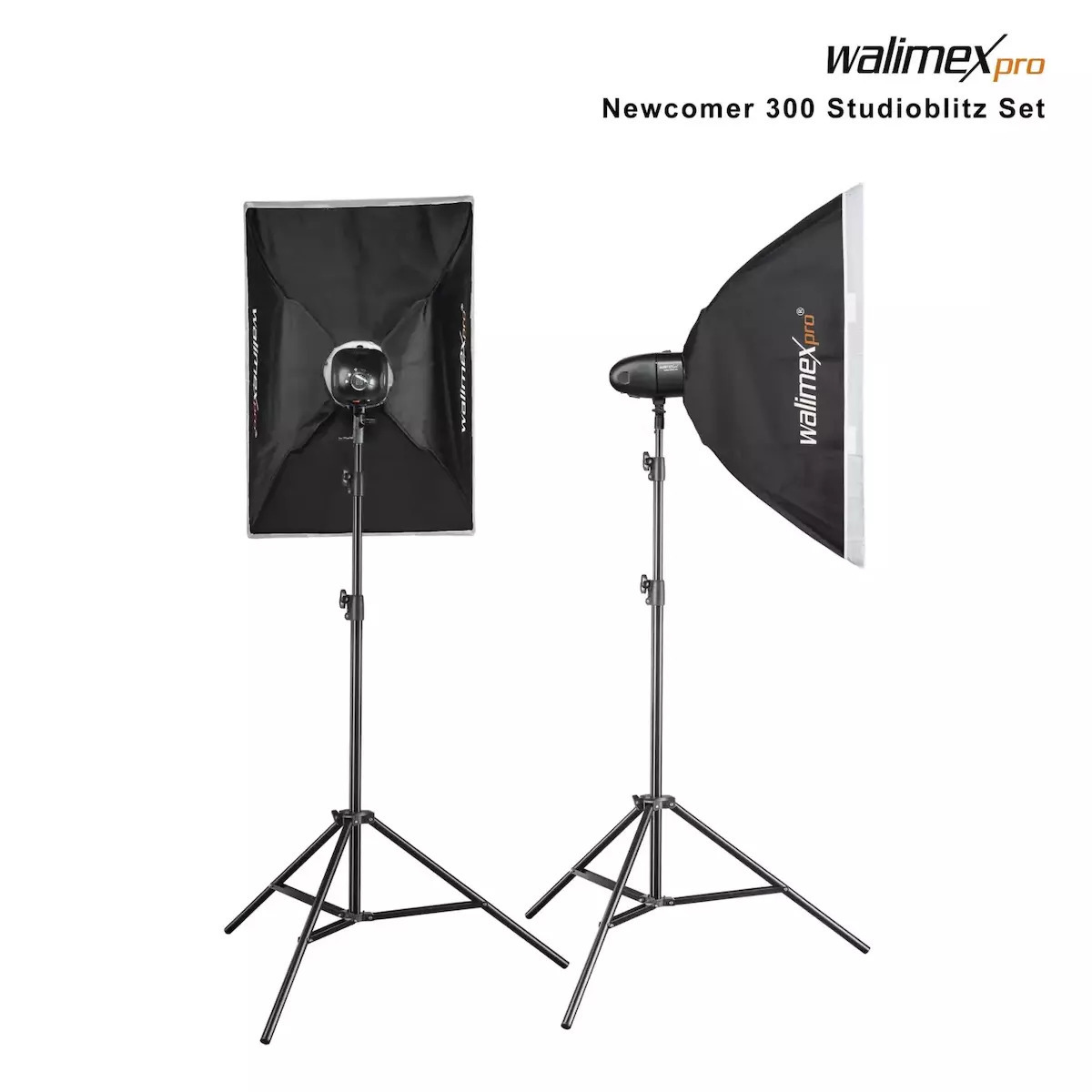 Walimex Pro Newcomer 300 II Set Double Kit Φωτισμού - Image 2