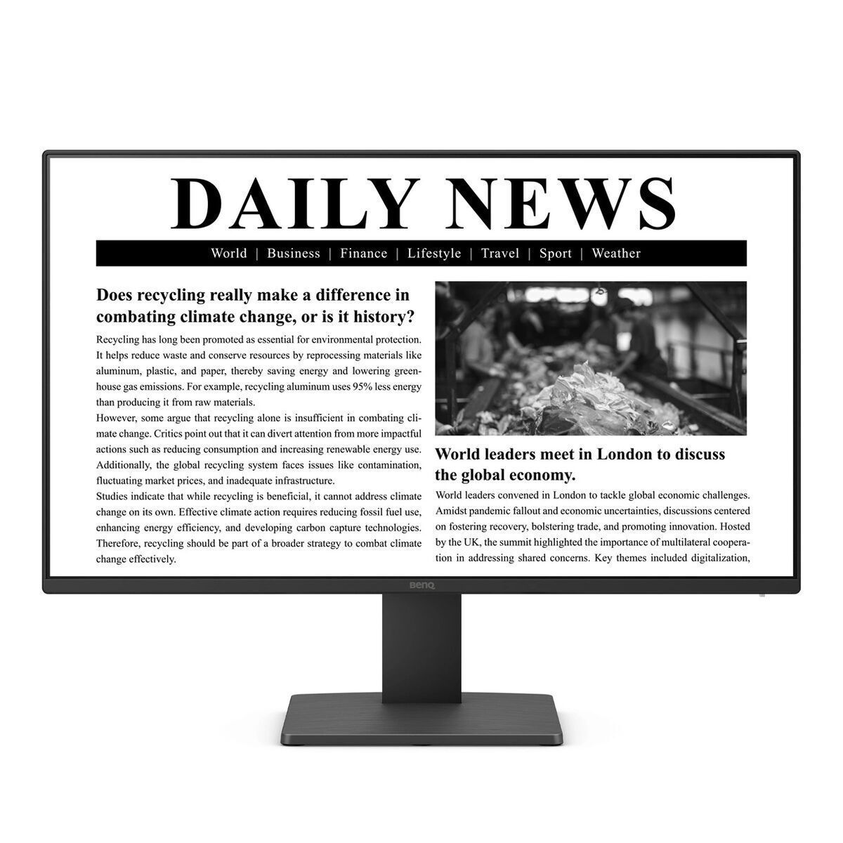 BenQ GW2491 IPS Monitor 23.8" FHD 1920x1080 με Χρόνο Απόκρισης 5ms GTG