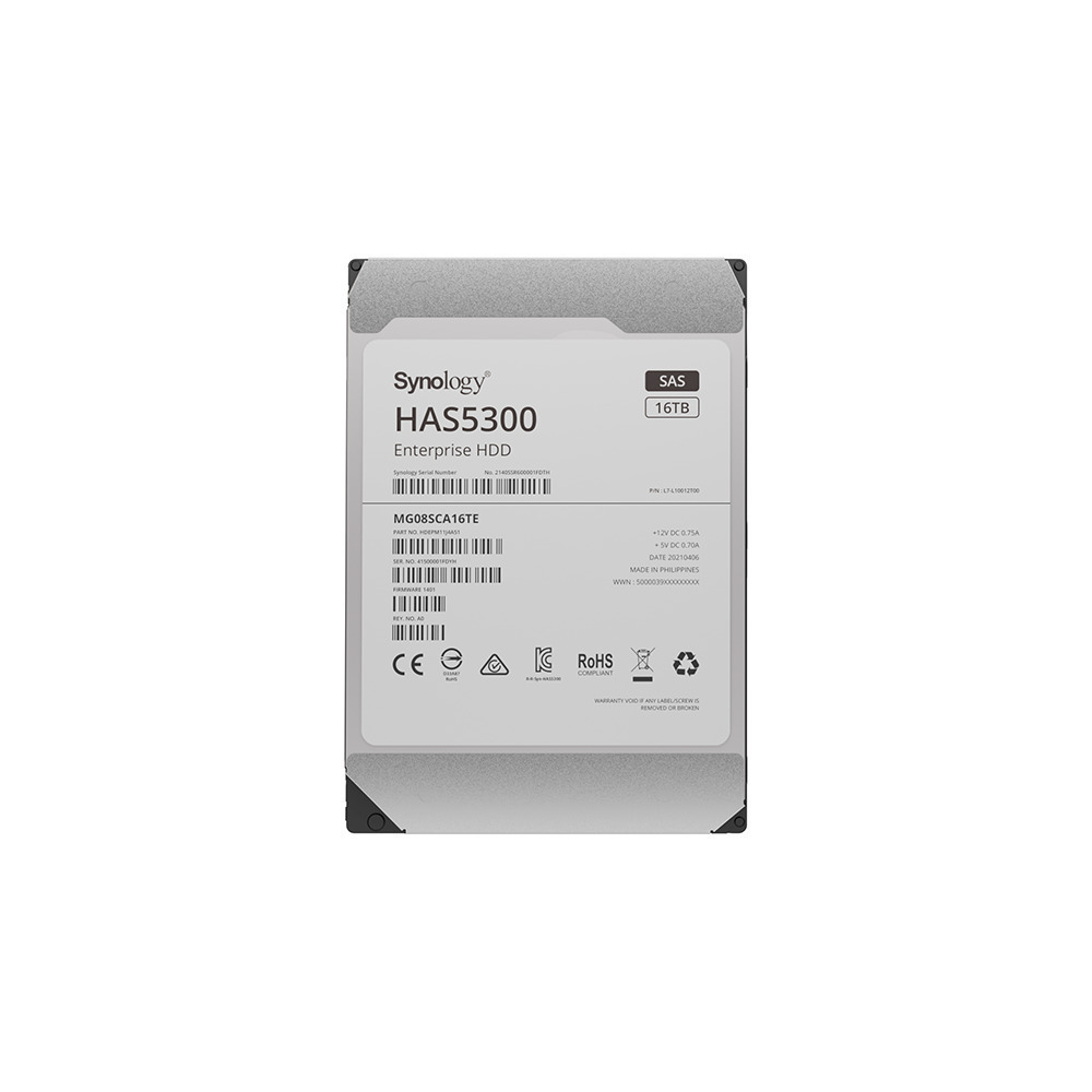Synology HAS5300 16TB HDD Σκληρός Δίσκος 3.5" SAS 3.0 7200rpm με 256MB Cache για NAS HAS5300-16T - Image 3