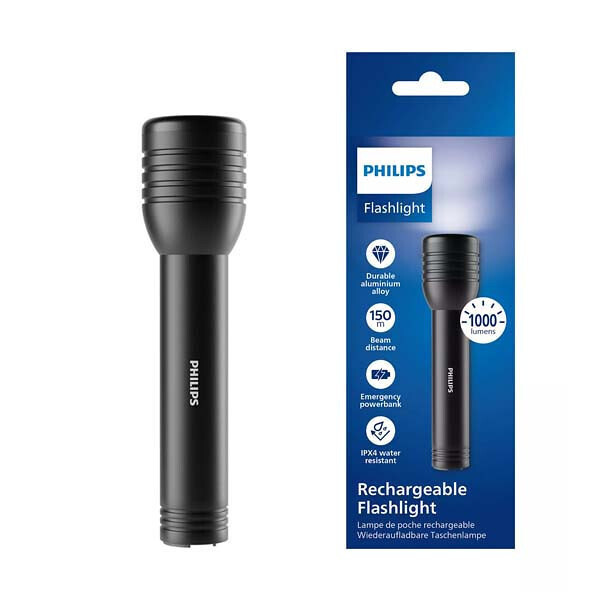 Philips Επαναφορτιζόμενος Φακός LED 1000lm - Image 2